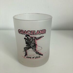 Graceland Home of Elvis Frosted Glass